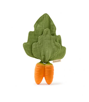 Oli & Carol Mini Doudou Teether – Cathy the Carrot